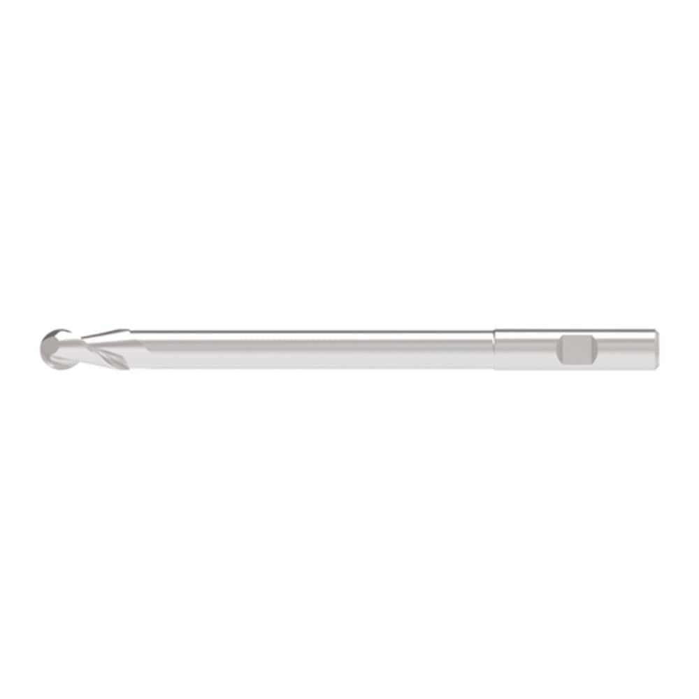 Ball End Mills; Mill Diameter (Decimal Inch): 0.6400 ; Mill Diameter (mm): 16.00 ; Number Of Flutes: 2 ; End Mill Material: Solid Carbide ; Length of Cut (mm): 30.0000 ; Shank Diameter (mm): 16.0000