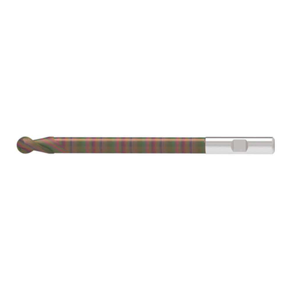 Ball End Mills; Mill Diameter (Decimal Inch): 0.6400 ; Mill Diameter (mm): 16.00 ; Number Of Flutes: 2 ; End Mill Material: Solid Carbide ; Length of Cut (mm): 30.0000 ; Shank Diameter (mm): 16.0000