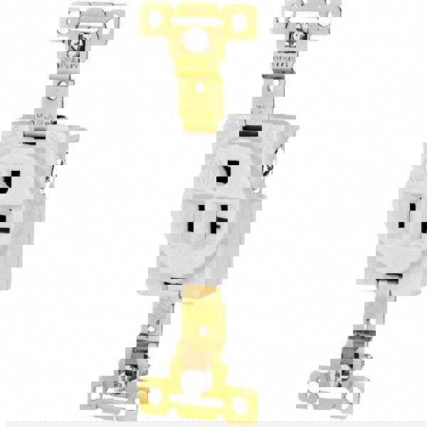 Straight Blade Single Receptacle: NEMA 5-20R, 20 Amps, Grounded
