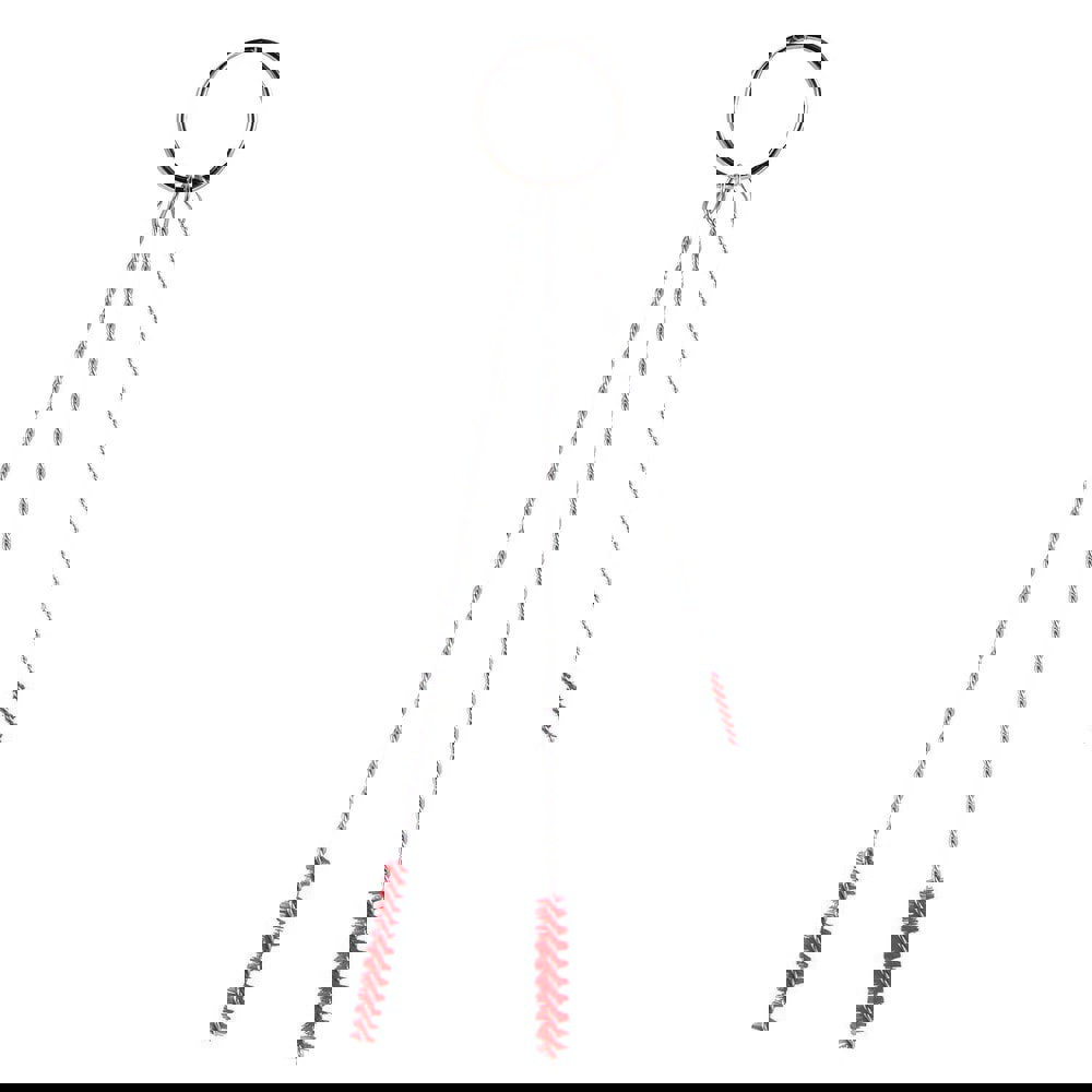 Bottle & Tube Brushes; Shank Style: Twisted Shank; Flexible Shaft ; Bristle Flexibility: Flexible ; Bristle Material: Polyester ; Brush Shape: Round ; Bristle Color: Red ; Resistance Features: Chemical Resistant