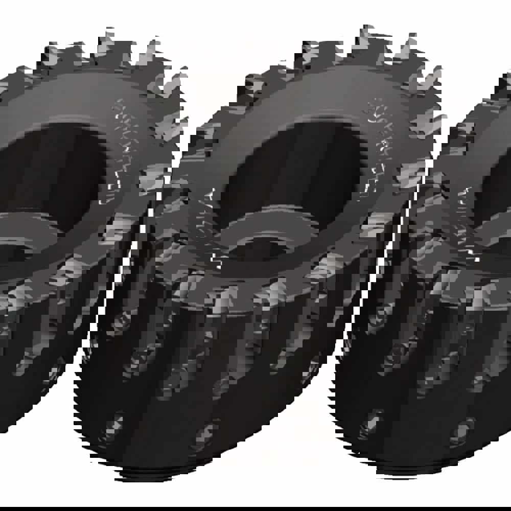 Indexable Square-Shoulder Face Mills; Minimum Cutting Diameter (Decimal Inch): 8.0000 ; Maximum Cutting Diameter (Decimal Inch): 8.0000 ; Maximum Depth of Cut (Decimal Inch): 0.2500 ; Arbor Hole Diameter (Decimal Inch): 2.5000