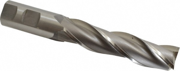 Square End Mill: 1'' Dia, 4'' LOC, 1'' Shank Dia, 6-1/2'' OAL, 3 Flutes, Cobalt