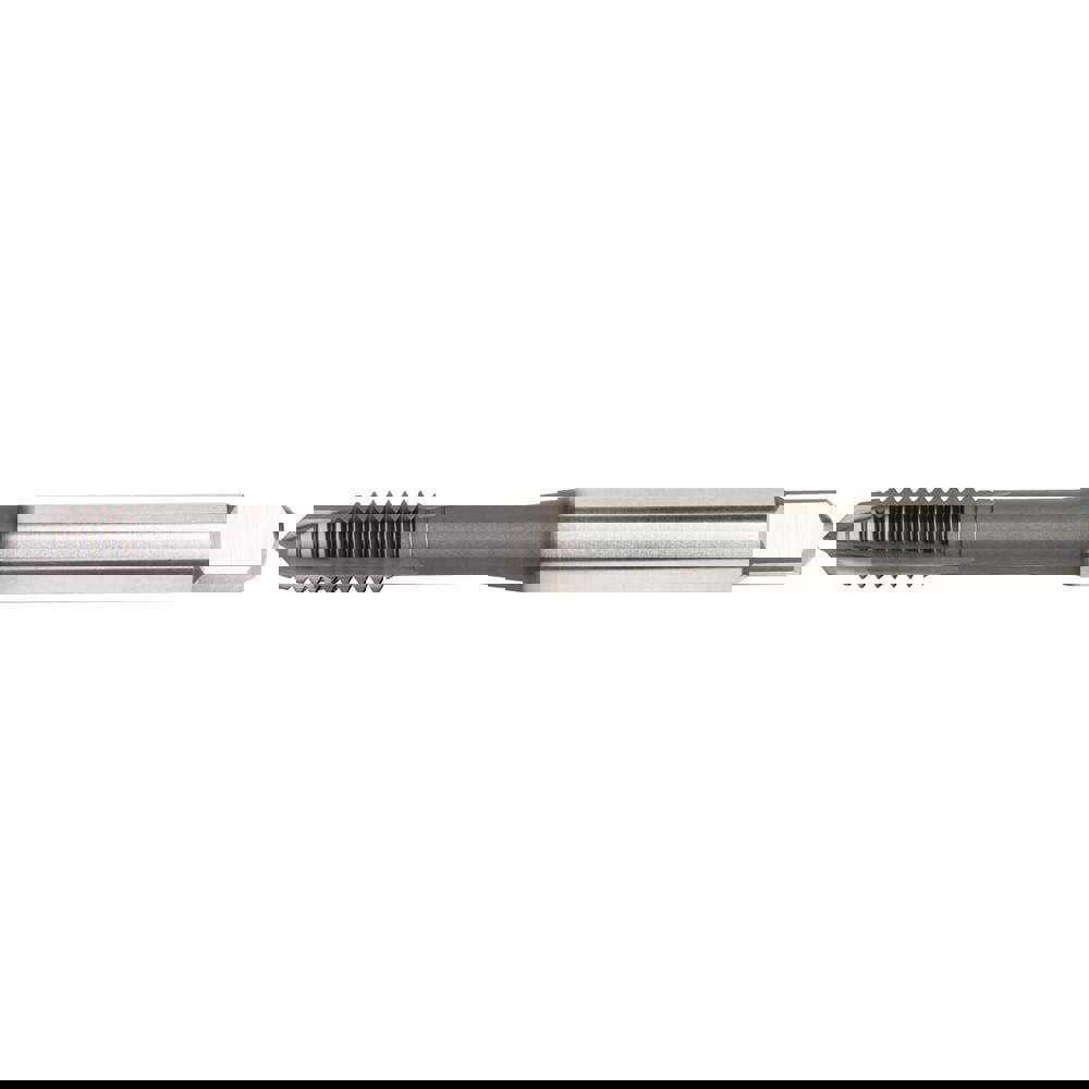 Spiral Point Tap: M2.5x0.45 Metric, 2 Flutes, Plug Chamfer, 6H Class of Fit, High-Speed Steel-E, Bright/Uncoated