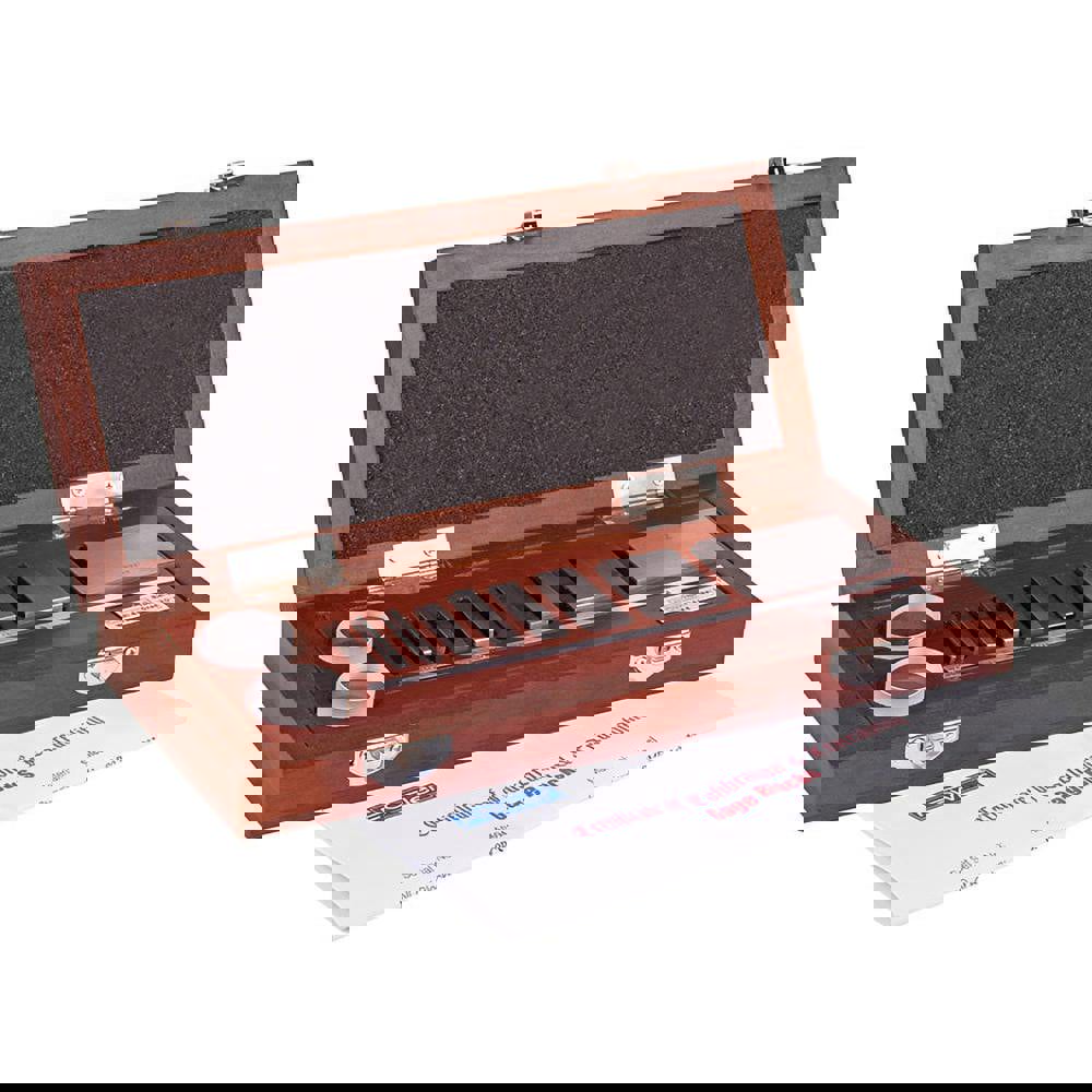 Gage Block Set: 0.0625 to 2'' Range, 9 Pc, Steel