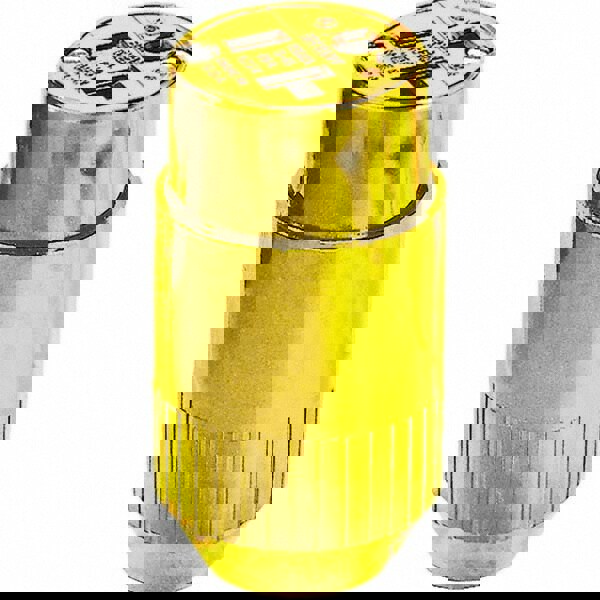 Straight Blade Connector: Industrial, 5-20R, 125VAC, Yellow