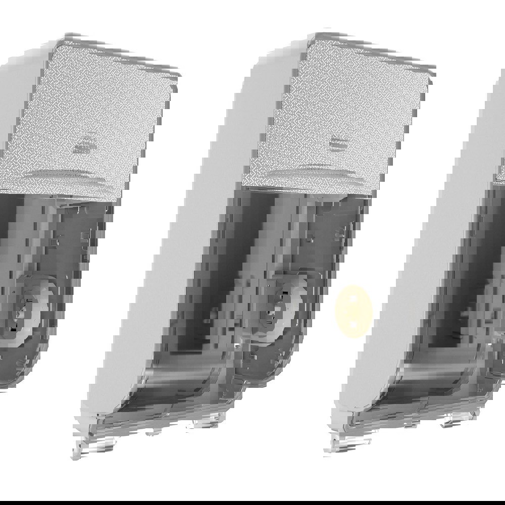 ICON Coreless Standard Roll Toilet Paper Dispenser 4 Roll, with Silver Mosaic Design Faceplate, 16.63