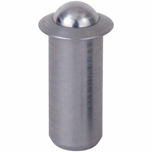 Stainless Steel Press Fit Ball Plunger: 0.5