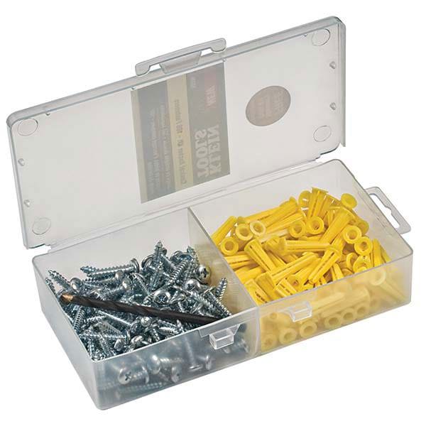 Anchor Assortments; Anchor Types Included: Anchor Kit ; Finish: Plastic ; Minimum Length: 1 ; Maximum Length: 1 ; Sizes Included: #10 x 1;#2 ; Container Material: Plastic