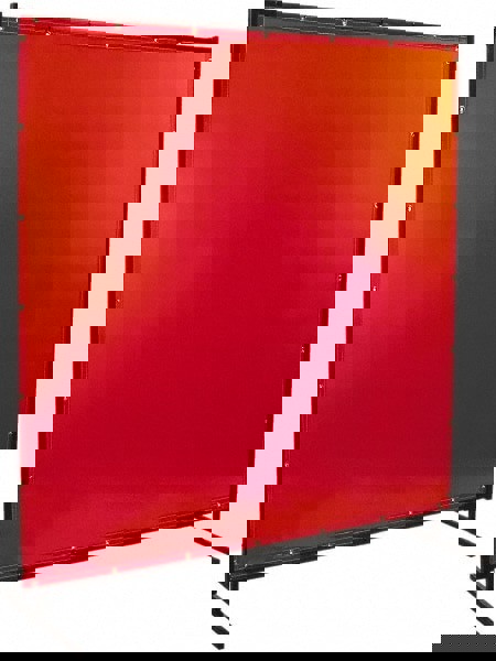 6 Ft. Wide x 6 Ft. High x 3/4 Inch Thick, 14 mil Thick Transparent Vinyl Portable Welding Screen Kit