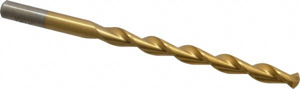 Jobber Length Drill Bit: Letter F (0.2570) Dia, 135 deg, HSS