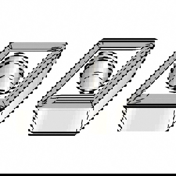Turning Insert: DPMT32.52LF KCP10B, Solid Carbide