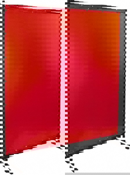 8 Ft. Wide x 6 Ft. High x 1 Inch Thick, 14 mil Thick Transparent Vinyl Portable Welding Screen Kit