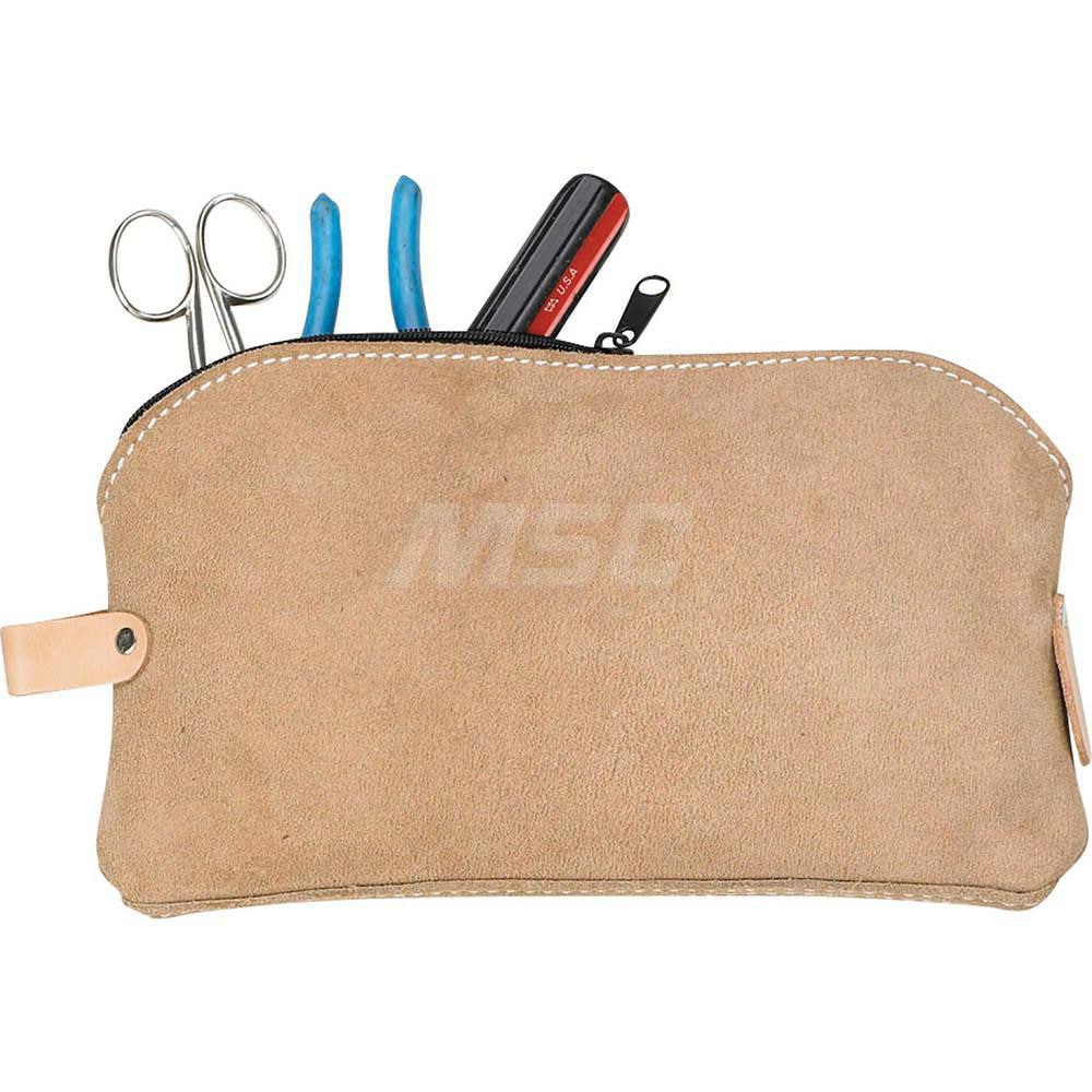 Tool Bag: 1 Pocket, Leather, Brown