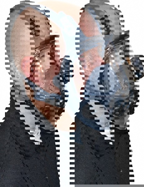 Full Face Respirator: Elastomer, Threaded, Small