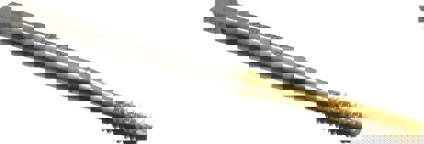 Straight Flute Tap: #6-32 UNC, 3 Flutes, Bottoming, Cobalt, TiN Coated