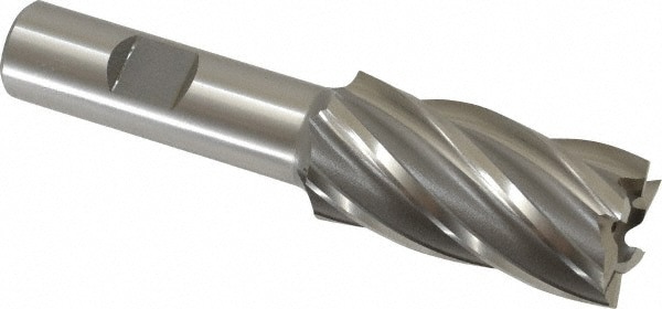 Square End Mill: 15/16'' Dia, 1-7/8'' LOC, 5/8'' Shank Dia, 4'' OAL, 6 Flutes, Cobalt