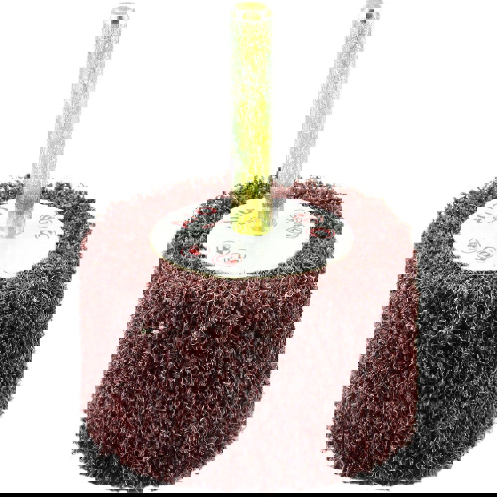 Mounted Flap Wheels; Mount Type: Shank ; Outside Diameter (Decimal Inch): 3 ; Face Width (Inch): 3 ; Abrasive Type: Non-Woven ; Abrasive Material: Aluminum Oxide ; Grade: Coarse