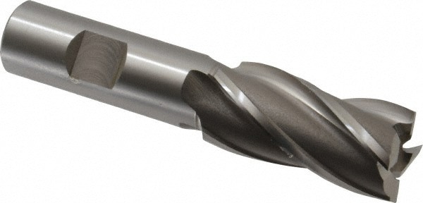 Square End Mill: 29/32'' Dia, 1-7/8'' LOC, 3/4'' Shank Dia, 4-1/8'' OAL, 4 Flutes, Cobalt