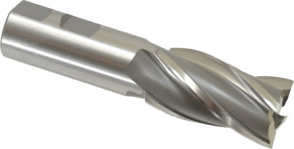 Square End Mill: 1'' Dia, 1-7/8'' LOC, 7/8'' Shank Dia, 4-1/8'' OAL, 4 Flutes, Cobalt