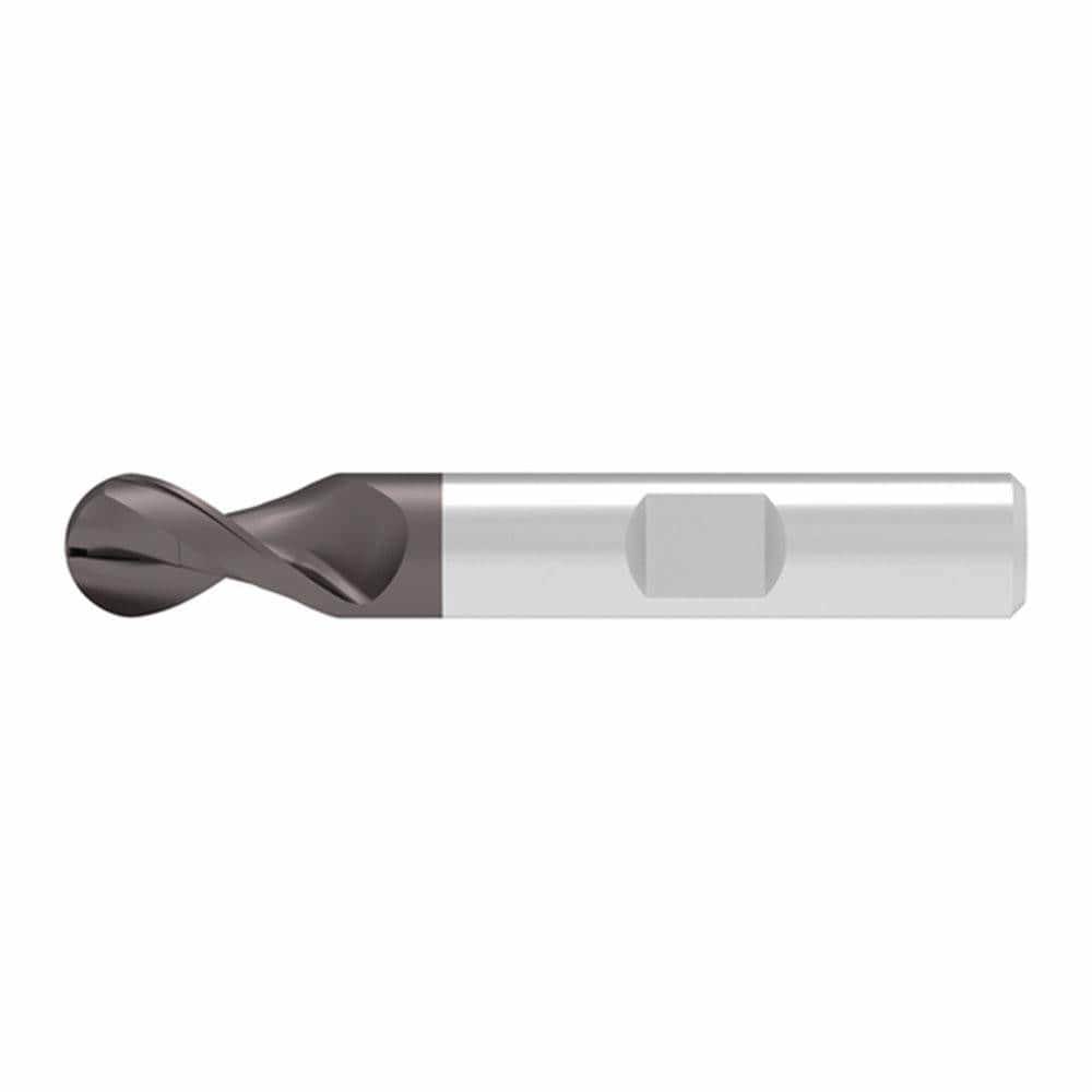 Ball End Mills; Mill Diameter (Decimal Inch): 0.2400 ; Mill Diameter (mm): 6.00 ; Number Of Flutes: 2 ; End Mill Material: Solid Carbide ; Length of Cut (mm): 10.0000 ; Shank Diameter (mm): 6.0000