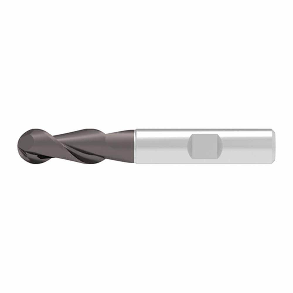 Ball End Mills; Mill Diameter (Decimal Inch): 0.4000 ; Mill Diameter (mm): 10.00 ; Number Of Flutes: 2 ; End Mill Material: Solid Carbide ; Length of Cut (mm): 22.0000 ; Shank Diameter (mm): 10.0000