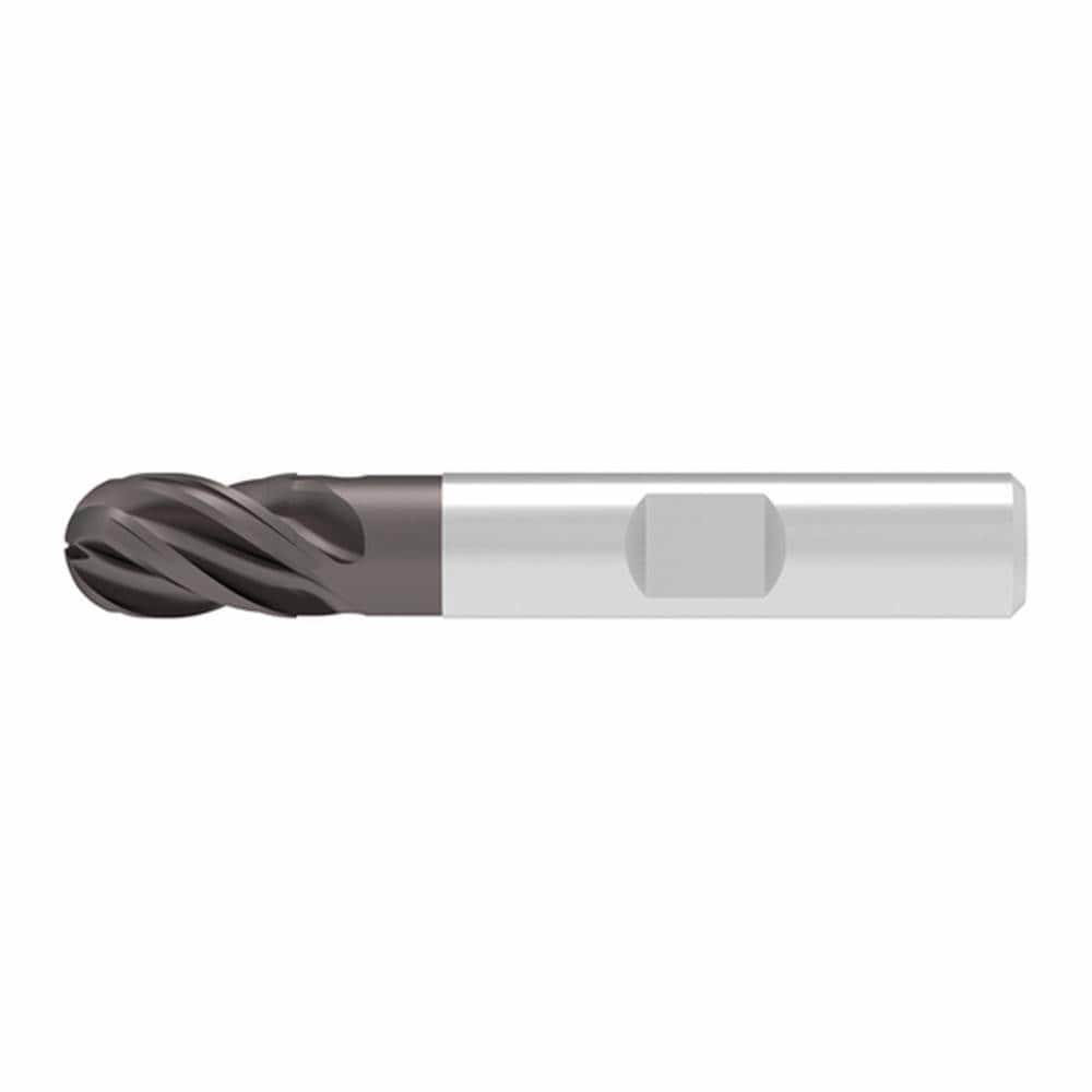 Ball End Mills; Mill Diameter (Decimal Inch): 0.4000 ; Mill Diameter (mm): 10.00 ; Number Of Flutes: 4 ; End Mill Material: Solid Carbide ; Length of Cut (mm): 14.0000 ; Shank Diameter (mm): 10.0000