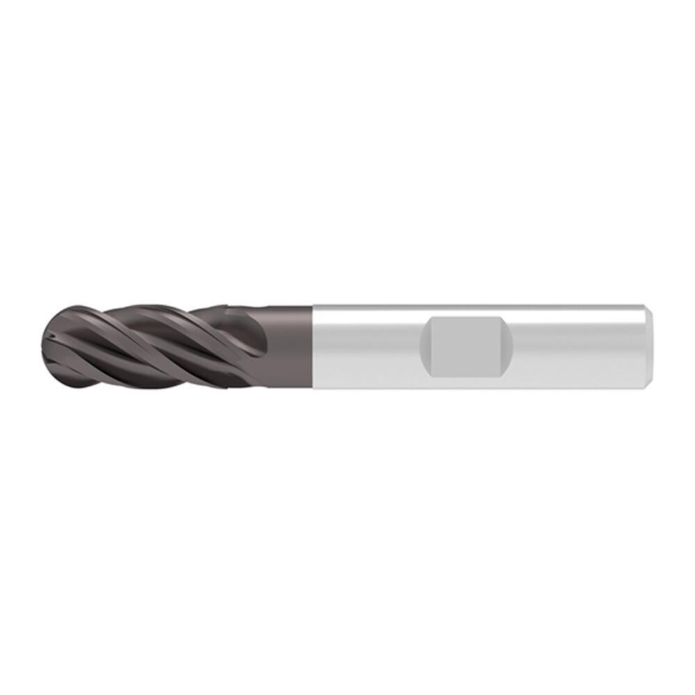 Ball End Mills; Mill Diameter (Decimal Inch): 0.1200 ; Mill Diameter (mm): 3.00 ; Number Of Flutes: 4 ; End Mill Material: Solid Carbide ; Length of Cut (mm): 8.0000 ; Shank Diameter (mm): 6.0000