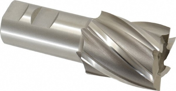 Square End Mill: 1-3/4'' Dia, 2'' LOC, 1-1/4'' Shank Dia, 4-1/2'' OAL, 6 Flutes, Cobalt