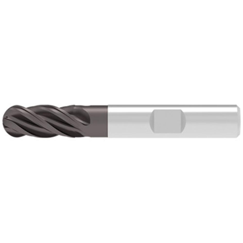 Ball End Mills; Mill Diameter (Decimal Inch): 0.1600 ; Mill Diameter (mm): 4.00 ; Number Of Flutes: 4 ; End Mill Material: Solid Carbide ; Length of Cut (mm): 11.0000 ; Shank Diameter (mm): 6.0000