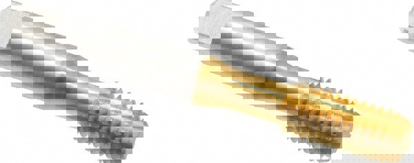 Straight Flute Tap: 3/8-16 UNC, 4 Flutes, Bottoming, 3B Class of Fit, Cobalt, TiN Coated