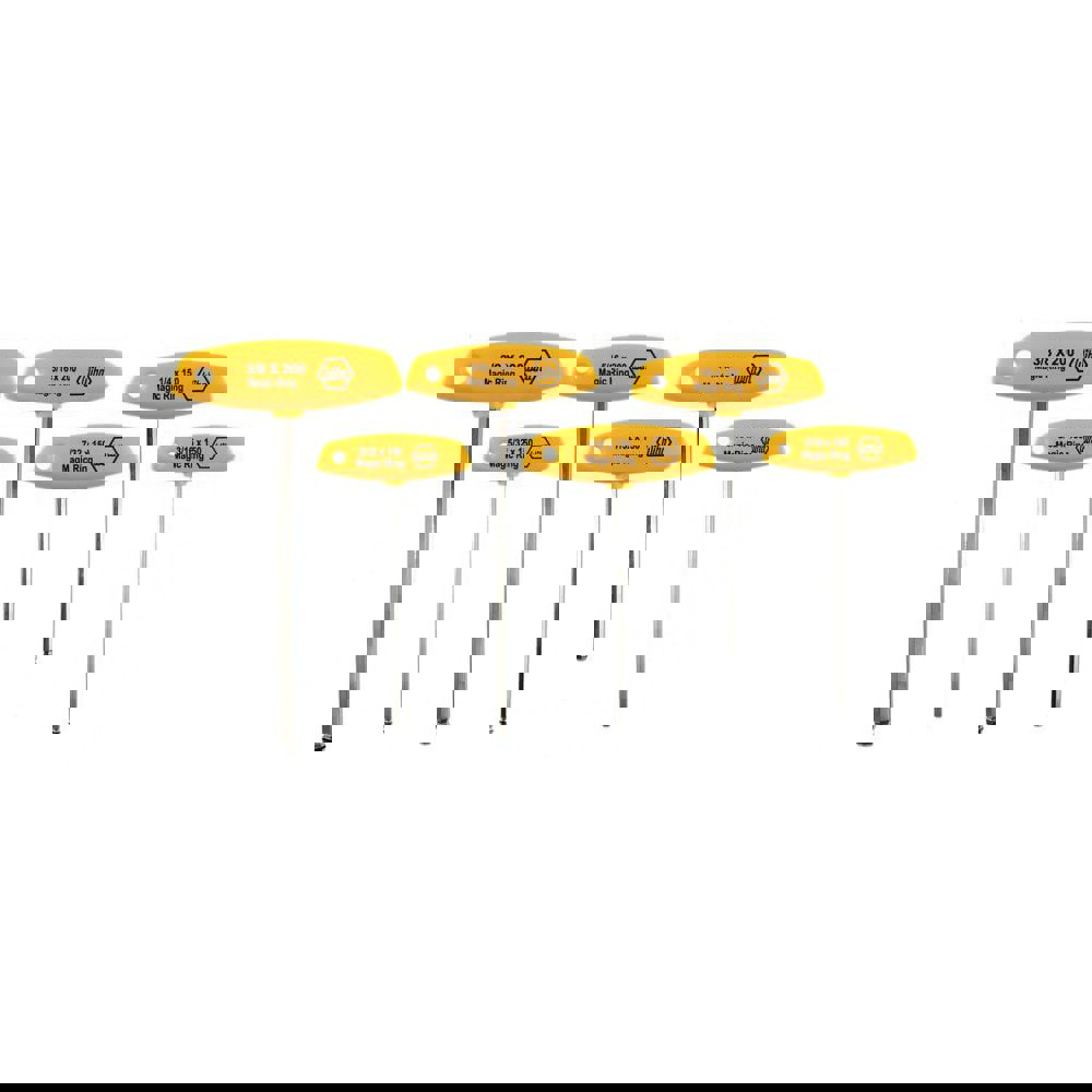 6 Piece T-Handle Ball End Hex Key Set
