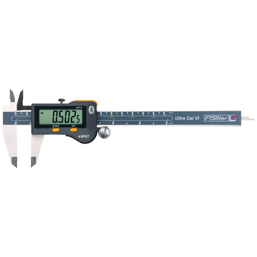 Electronic Calipers; Maximum Measurement (Decimal Inch): 12 ; Maximum Measurement (mm): 300 ; Measurement Range: 0in to 12in, 0mm to 300mm ; Resolution: 10.0005in, 10.01mm ; Accuracy: 10.0012in, 10.03mm ; Data Output: Yes