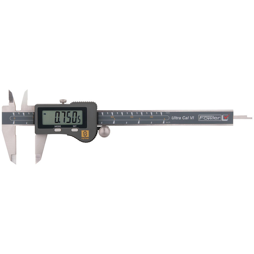 Electronic Calipers; Maximum Measurement (Decimal Inch): 8 ; Maximum Measurement (mm): 200 ; Measurement Range: 0in to 8in, 0mm to 200mm ; Resolution: 10.0005in, 10.01mm ; Accuracy: 1in, 10.02mm ; Data Output: No