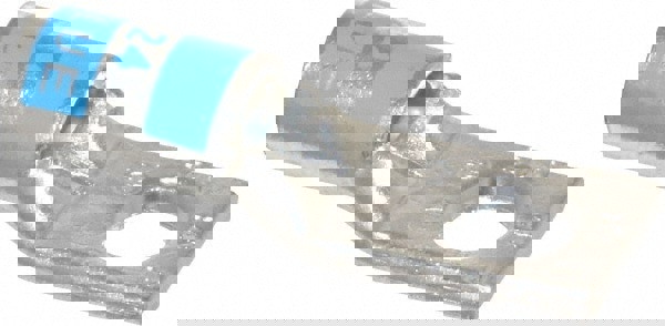 Square Ring Terminal: Non-Insulated, 6 AWG, Compression Connection