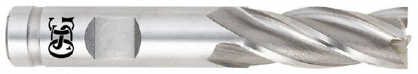 Square End Mill: 5/8'' Dia, 5/8'' LOC, 5/8'' Shank Dia, 2-3/4'' OAL, 4 Flutes, Cobalt
