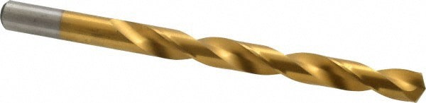 Jobber Length Drill Bit: Letter U (0.3680) Dia, 135 deg, Cobalt