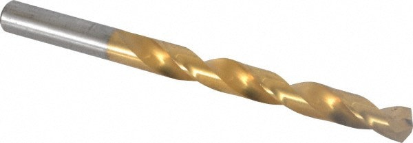 Jobber Length Drill Bit: Letter V (0.3770) Dia, 135 deg, Cobalt