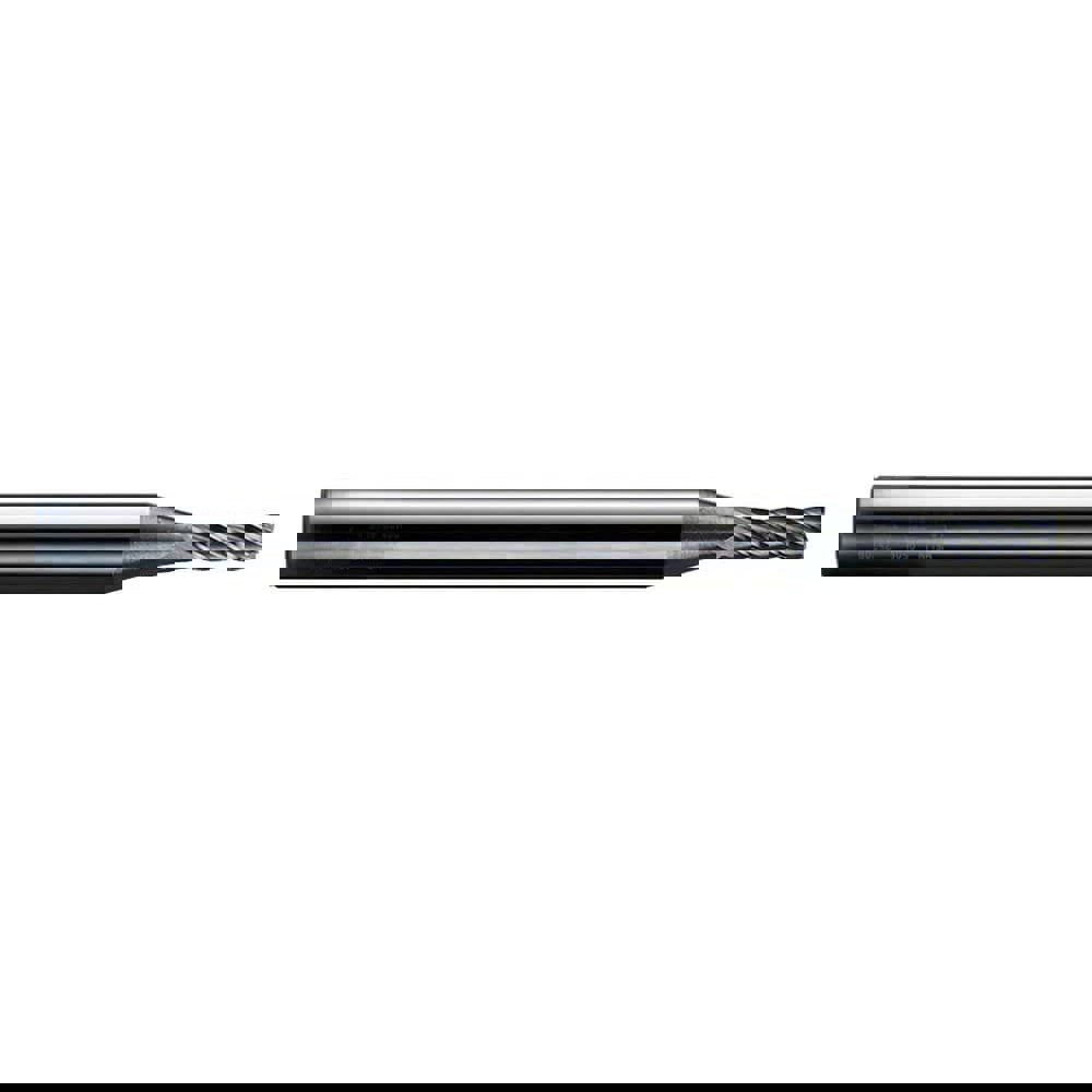 Square End Mill: 3/32'' Dia, 1/8'' LOC, 1/8'' Shank Dia, 1.5'' OAL, 4 Flutes