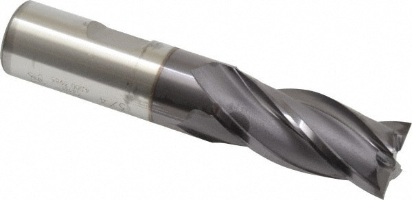 Square End Mill: 3/4'' Dia, 1-5/8'' LOC, 3/4'' Shank Dia, 3-7/8'' OAL, 4 Flutes, Cobalt
