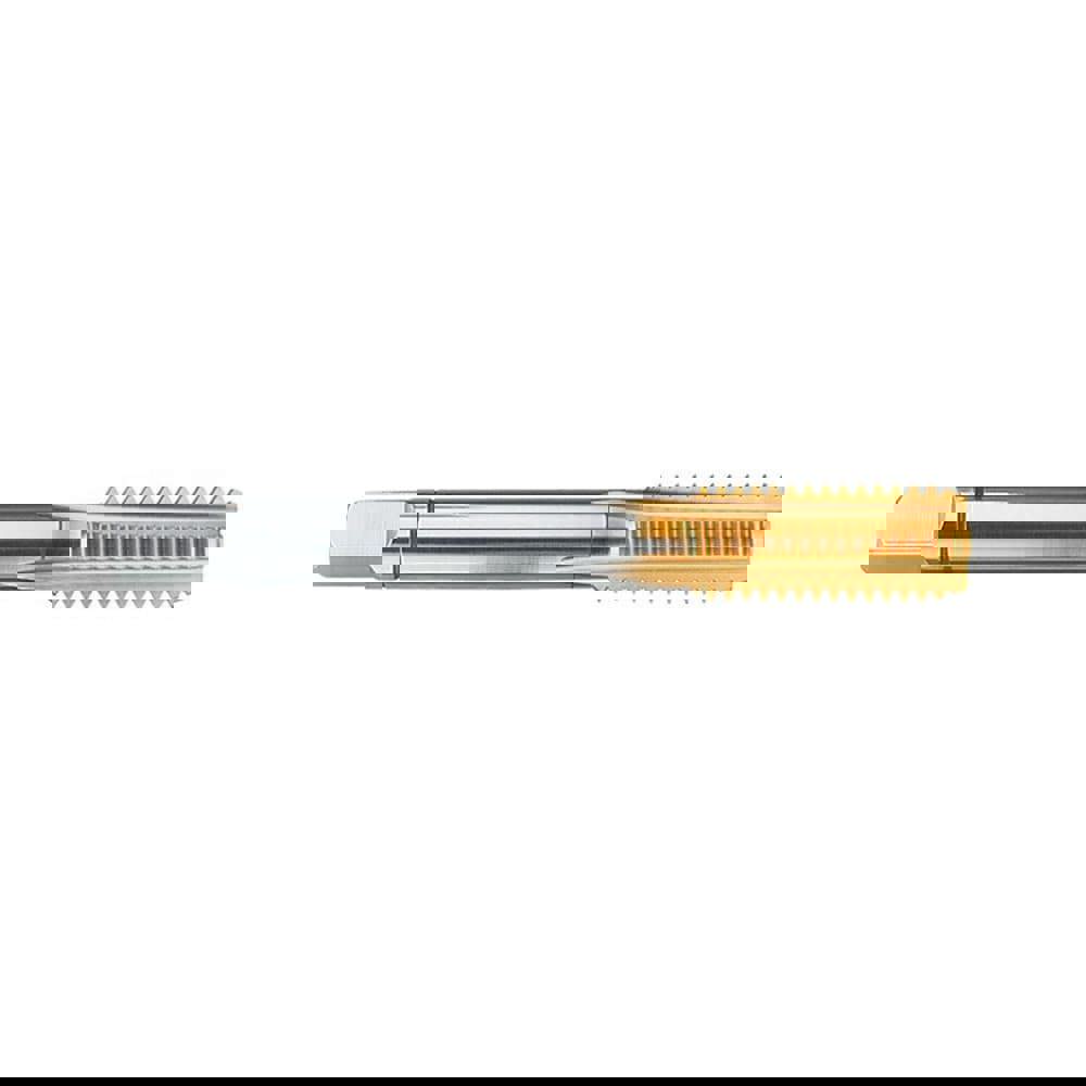 Straight Flute Tap: 1/2-20 UNF, 4 Flutes, Bottoming, 3B Class of Fit, Cobalt, TiN Coated