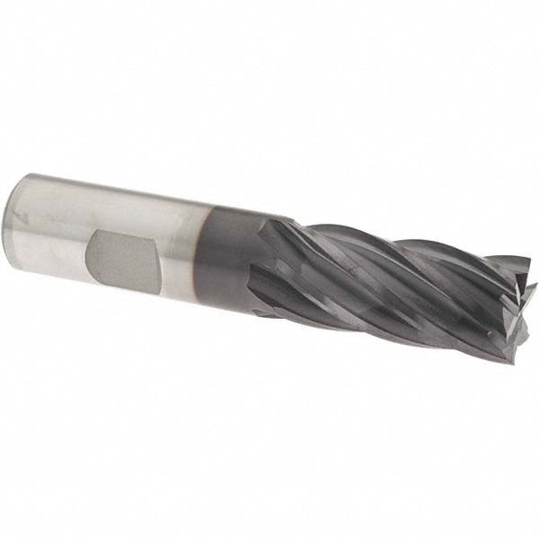 Square End Mill: 3/4'' Dia, 1-5/8'' LOC, 3/4'' Shank Dia, 3-7/8'' OAL, 6 Flutes, Cobalt