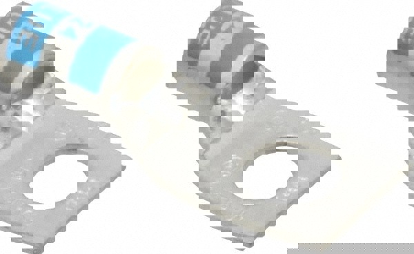 Square Ring Terminal: Non-Insulated, 6 AWG, Compression Connection