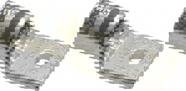 Square Ring Terminal: Non-Insulated, 4 AWG, Crimp Connection