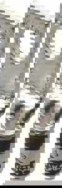 Square Ring Terminal: Non-Insulated, 2 AWG, Compression Connection