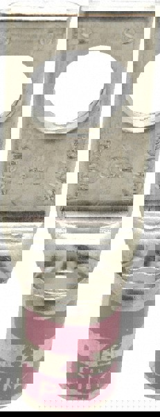 Square Ring Terminal: Non-Insulated, 1/0 AWG, Compression Connection