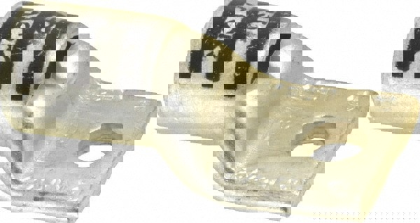 Square Ring Terminal: Non-Insulated, 2/0 AWG, Compression Connection