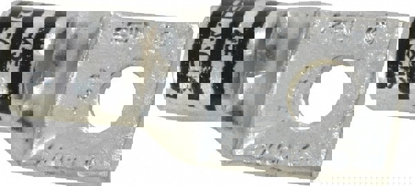 Square Ring Terminal: Non-Insulated, 2/0 AWG, Compression Connection