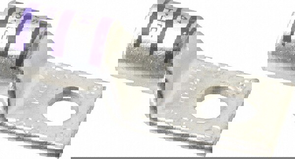 Square Ring Terminal: Non-Insulated, 4/0 AWG, Compression Connection