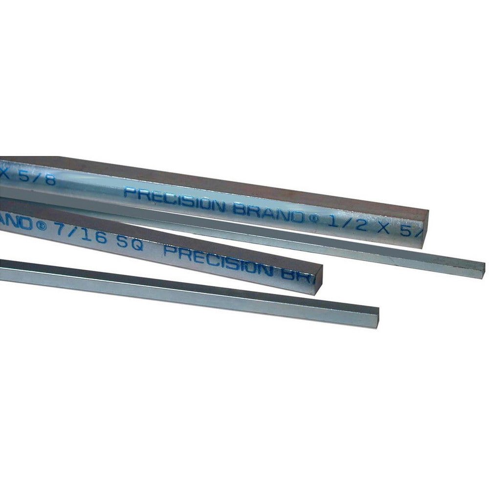 Key Stock; Key Stock Type: Square ; Material: Low-Carbon Steel ; Width (Inch): 3/16 ; Height (Inch): 3/16 ; Finish: Plain ; Length (Inch): 36
