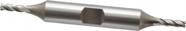 Square End Mill: 1/8'' Dia, 3/8'' LOC, 3/8'' Shank Dia, 3-1/16'' OAL, 4 Flutes, Cobalt